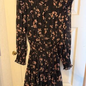 Misa Los Angeles Black Floral Maxi Dress